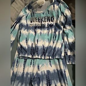 Cute Girls Pajamas set sz 7/8 excellent condition